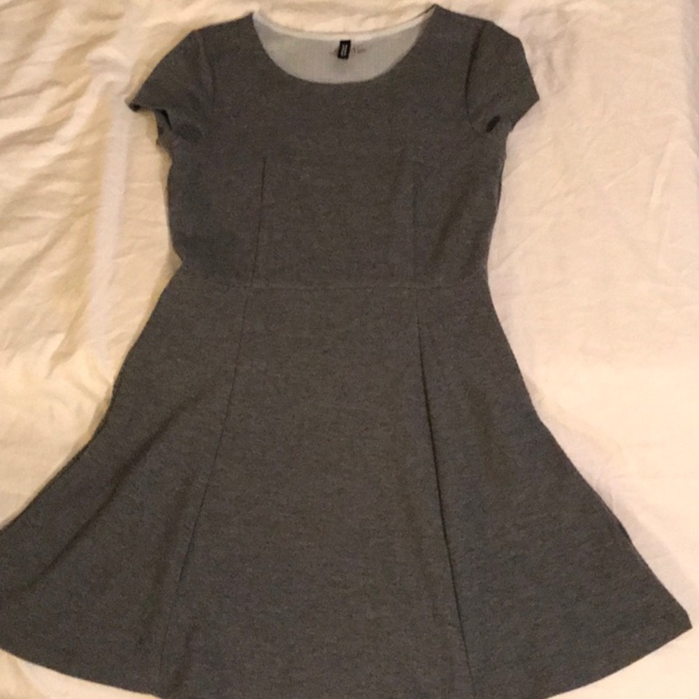 Grey skater dress